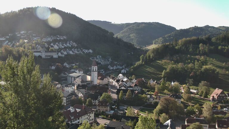 Dieses Bild zeigt eine Webcam-Aufnahme von Ottenhöfen, aufgenommen am Montag, den 12.10.2026 um 09:50 Uhr
