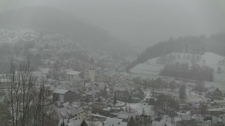 Dieses Bild zeigt eine Webcam-Aufnahme von Ottenhöfen, aufgenommen am Samstag, den 10.01.2026 um 09:00 Uhr