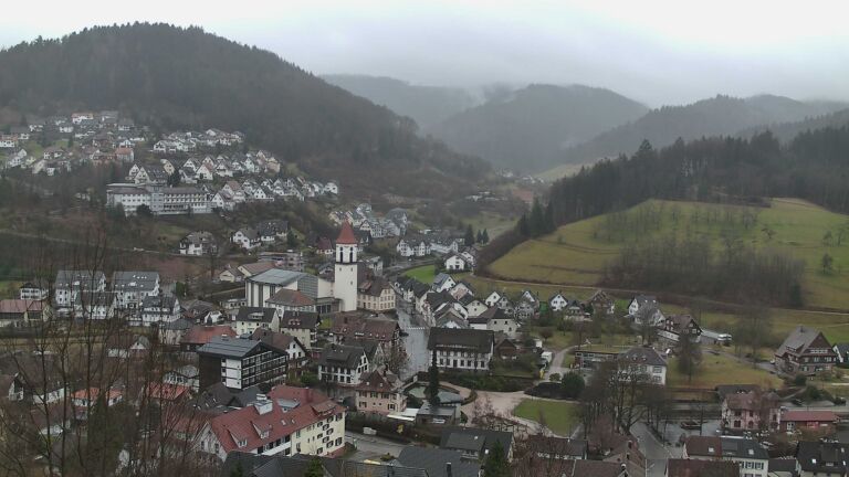 Dieses Bild zeigt eine Webcam-Aufnahme von Ottenhöfen, aufgenommen am Mittwoch, den 11.02.2026 um 13:20 Uhr