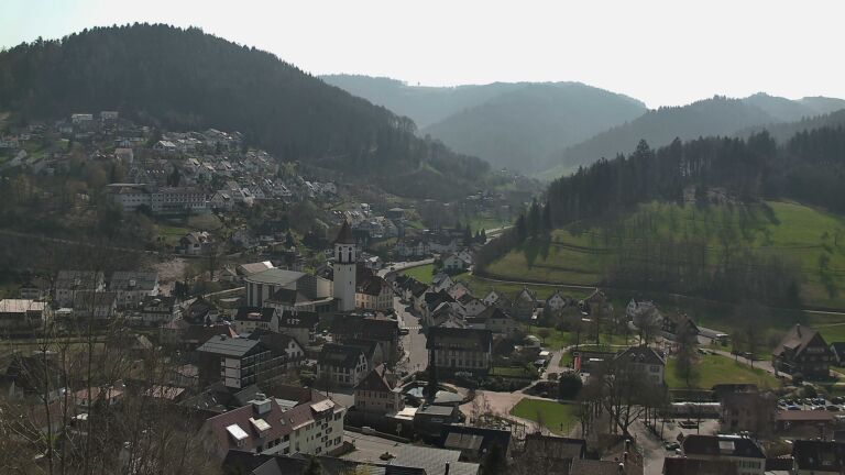 Dieses Bild zeigt eine Webcam-Aufnahme von Ottenhöfen, aufgenommen am Sonntag, den 22.03.2026 um 12:10 Uhr