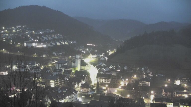 Dieses Bild zeigt eine Webcam-Aufnahme von Ottenhöfen, aufgenommen am Montag, den 23.02.2026 um 06:50 Uhr