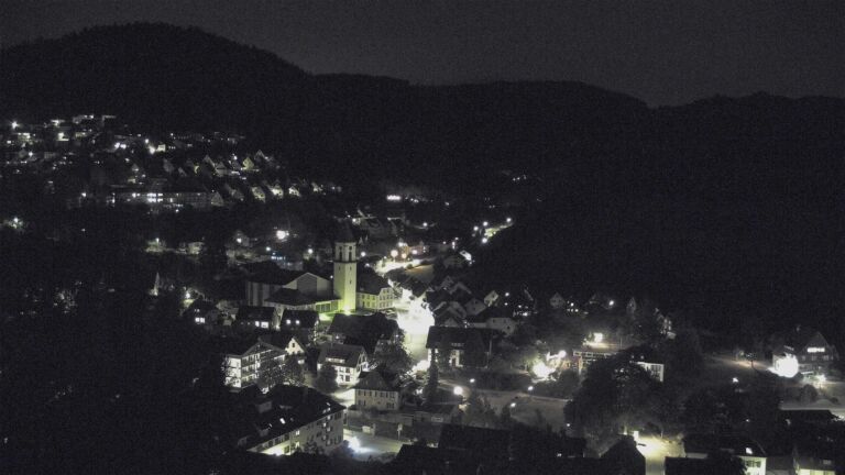 Dieses Bild zeigt eine Webcam-Aufnahme von Ottenhöfen, aufgenommen am Donnerstag, den 20.08.2026 um 22:00 Uhr
