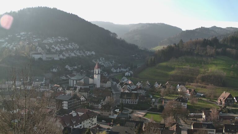 Dieses Bild zeigt eine Webcam-Aufnahme von Ottenhöfen, aufgenommen am Donnerstag, den 19.03.2026 um 08:00 Uhr