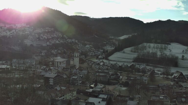 Dieses Bild zeigt eine Webcam-Aufnahme von Ottenhöfen, aufgenommen am Mittwoch, den 31.12.2025 um 09:50 Uhr