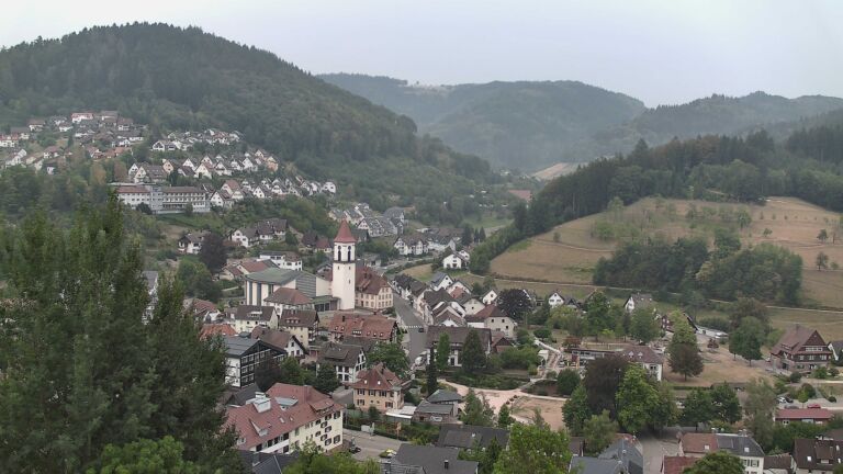 Dieses Bild zeigt eine Webcam-Aufnahme von Ottenhöfen, aufgenommen am Montag, den 17.08.2026 um 08:20 Uhr