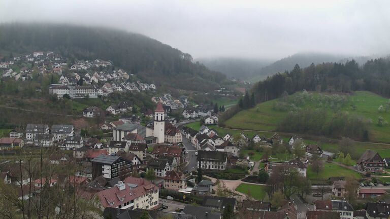 Dieses Bild zeigt eine Webcam-Aufnahme von Ottenhöfen, aufgenommen am Freitag, den 10.04.2026 um 09:50 Uhr