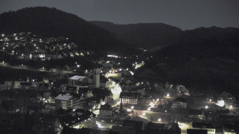 Dieses Bild zeigt eine Webcam-Aufnahme von Ottenhöfen, aufgenommen am Mittwoch, den 04.03.2026 um 23:30 Uhr