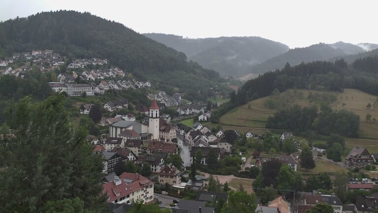 Dieses Bild zeigt eine Webcam-Aufnahme von Ottenhöfen, aufgenommen am Dienstag, den 14.07.2026 um 08:00 Uhr