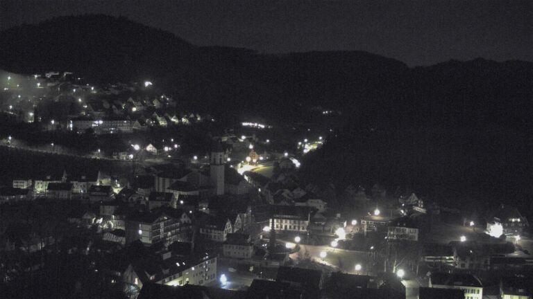 Dieses Bild zeigt eine Webcam-Aufnahme von Ottenhöfen, aufgenommen am Dienstag, den 27.01.2026 um 00:00 Uhr