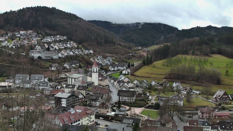 Dieses Bild zeigt eine Webcam-Aufnahme von Ottenhöfen, aufgenommen am Montag, den 23.02.2026 um 10:20 Uhr