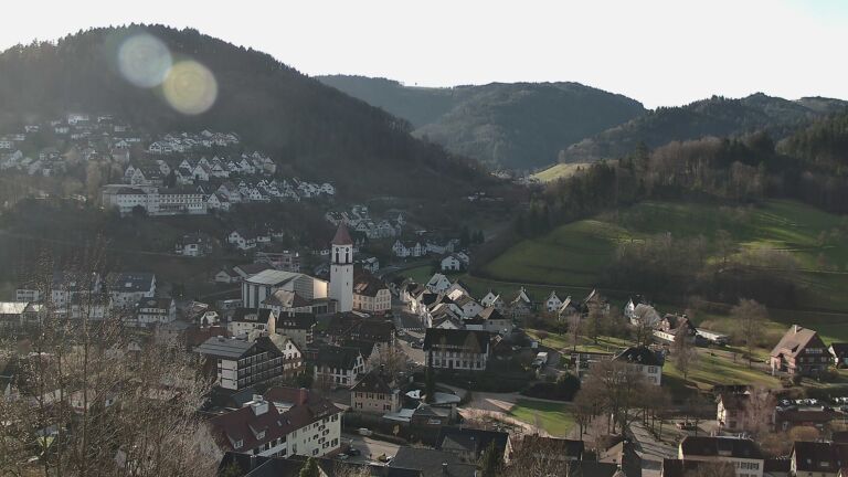 Dieses Bild zeigt eine Webcam-Aufnahme von Ottenhöfen, aufgenommen am Freitag, den 27.02.2026 um 09:10 Uhr