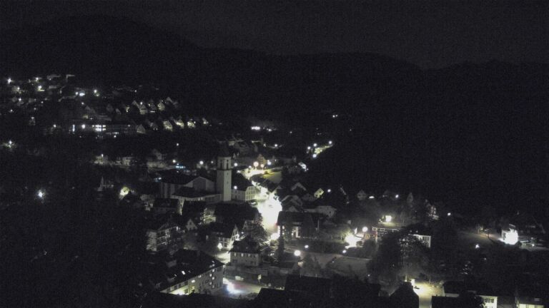 Dieses Bild zeigt eine Webcam-Aufnahme von Ottenhöfen, aufgenommen am Freitag, den 16.10.2026 um 00:30 Uhr