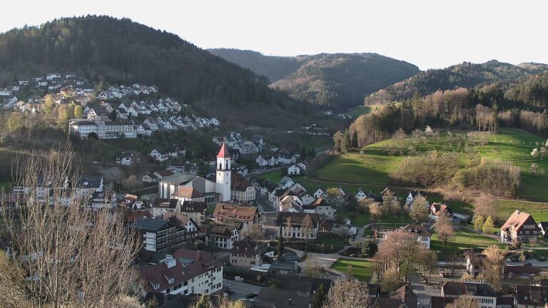 Dieses Bild zeigt eine Webcam-Aufnahme von Ottenhöfen, aufgenommen am Mittwoch, den 08.04.2026 um 08:00 Uhr