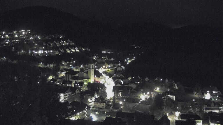 Dieses Bild zeigt eine Webcam-Aufnahme von Ottenhöfen, aufgenommen am Mittwoch, den 21.10.2026 um 21:00 Uhr