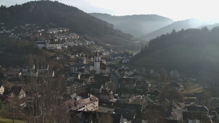 Dieses Bild zeigt eine Webcam-Aufnahme von Ottenhöfen, aufgenommen am Freitag, den 12.12.2025 um 14:10 Uhr