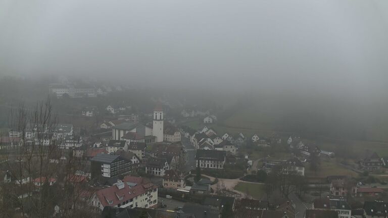 Dieses Bild zeigt eine Webcam-Aufnahme von Ottenhöfen, aufgenommen am Dienstag, den 03.02.2026 um 09:10 Uhr