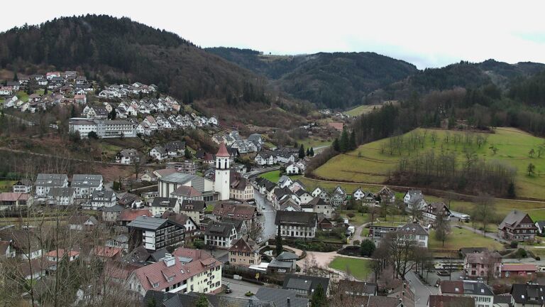 Dieses Bild zeigt eine Webcam-Aufnahme von Ottenhöfen, aufgenommen am Sonntag, den 22.02.2026 um 09:40 Uhr