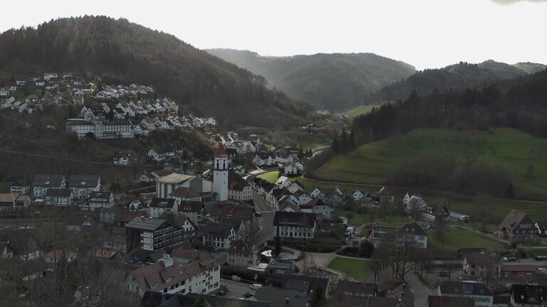 Dieses Bild zeigt eine Webcam-Aufnahme von Ottenhöfen, aufgenommen am Donnerstag, den 12.03.2026 um 10:10 Uhr