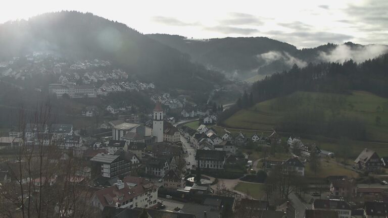 Dieses Bild zeigt eine Webcam-Aufnahme von Ottenhöfen, aufgenommen am Samstag, den 31.01.2026 um 09:50 Uhr