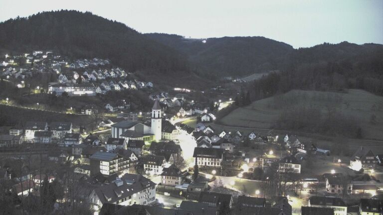 Dieses Bild zeigt eine Webcam-Aufnahme von Ottenhöfen, aufgenommen am Mittwoch, den 18.02.2026 um 06:50 Uhr