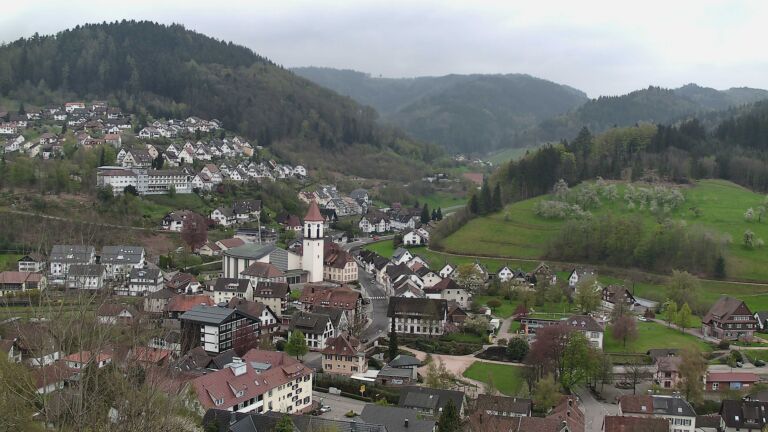 Dieses Bild zeigt eine Webcam-Aufnahme von Ottenhöfen, aufgenommen am Dienstag, den 14.04.2026 um 14:50 Uhr