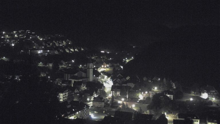 Dieses Bild zeigt eine Webcam-Aufnahme von Ottenhöfen, aufgenommen am Sonntag, den 10.05.2026 um 23:00 Uhr