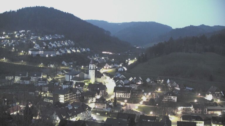 Dieses Bild zeigt eine Webcam-Aufnahme von Ottenhöfen, aufgenommen am Donnerstag, den 19.03.2026 um 05:50 Uhr