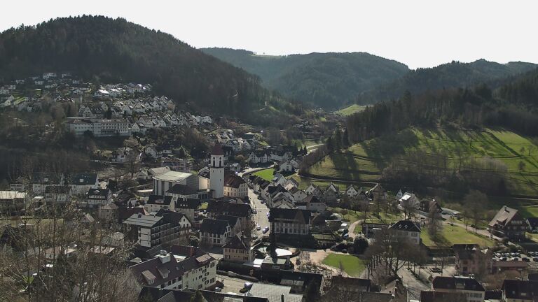 Dieses Bild zeigt eine Webcam-Aufnahme von Ottenhöfen, aufgenommen am Freitag, den 27.02.2026 um 11:30 Uhr