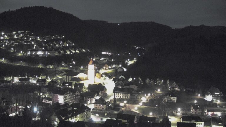 Dieses Bild zeigt eine Webcam-Aufnahme von Ottenhöfen, aufgenommen am Dienstag, den 03.03.2026 um 20:10 Uhr