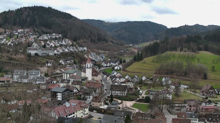 Dieses Bild zeigt eine Webcam-Aufnahme von Ottenhöfen, aufgenommen am Samstag, den 28.02.2026 um 11:50 Uhr