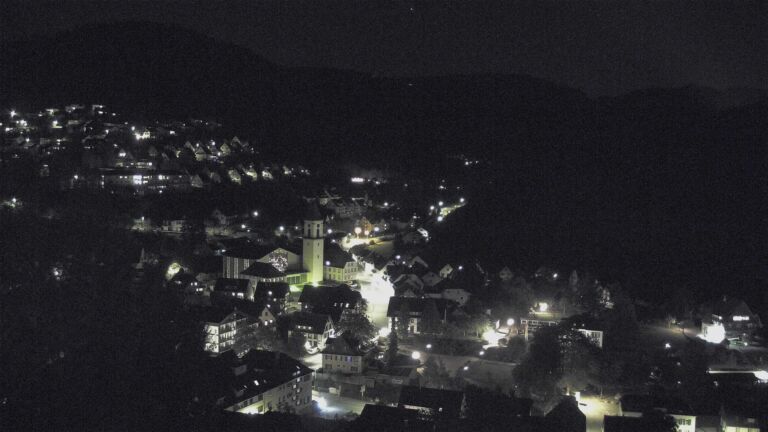 Dieses Bild zeigt eine Webcam-Aufnahme von Ottenhöfen, aufgenommen am Freitag, den 02.10.2026 um 22:30 Uhr
