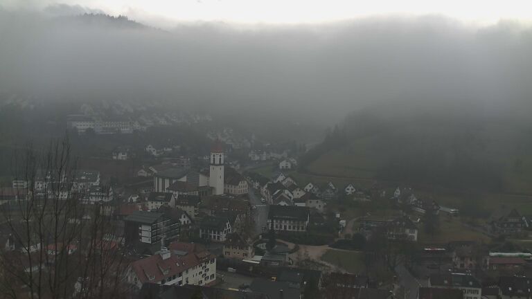 Dieses Bild zeigt eine Webcam-Aufnahme von Ottenhöfen, aufgenommen am Dienstag, den 03.02.2026 um 12:40 Uhr