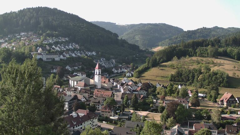 Dieses Bild zeigt eine Webcam-Aufnahme von Ottenhöfen, aufgenommen am Sonntag, den 02.08.2026 um 08:30 Uhr