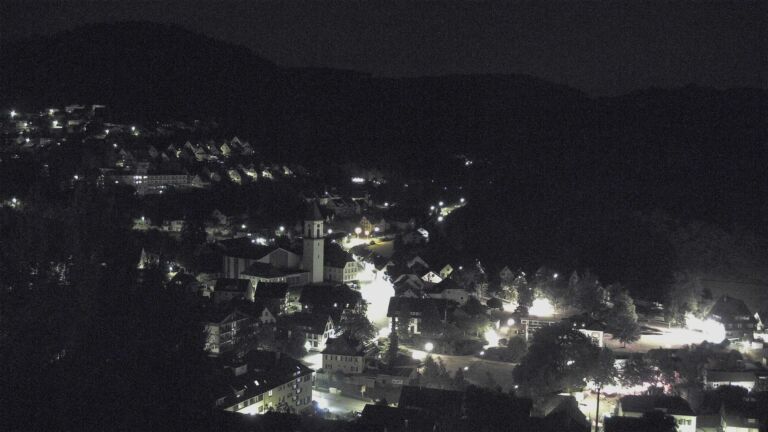 Dieses Bild zeigt eine Webcam-Aufnahme von Ottenhöfen, aufgenommen am Samstag, den 25.07.2026 um 01:30 Uhr