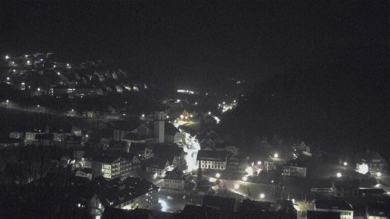 Dieses Bild zeigt eine Webcam-Aufnahme von Ottenhöfen, aufgenommen am Sonntag, den 22.02.2026 um 04:30 Uhr