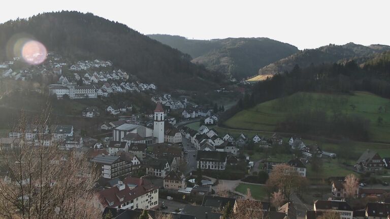 Dieses Bild zeigt eine Webcam-Aufnahme von Ottenhöfen, aufgenommen am Donnerstag, den 26.02.2026 um 08:20 Uhr