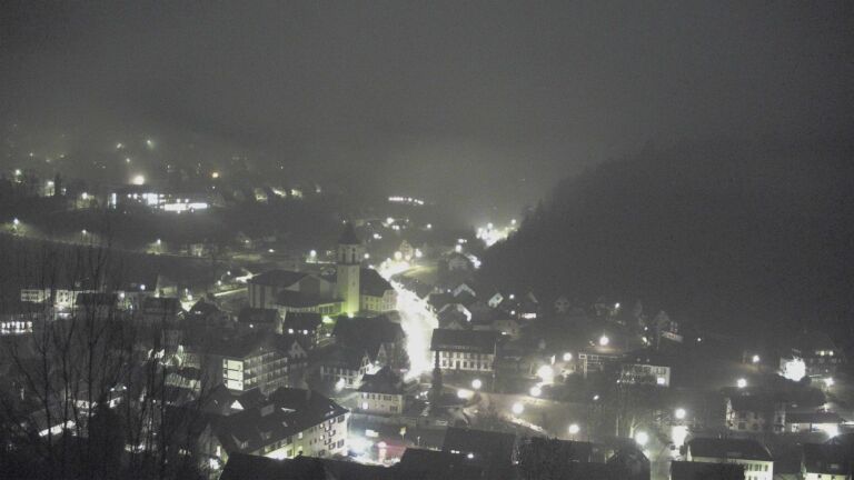 Dieses Bild zeigt eine Webcam-Aufnahme von Ottenhöfen, aufgenommen am Montag, den 26.01.2026 um 07:10 Uhr