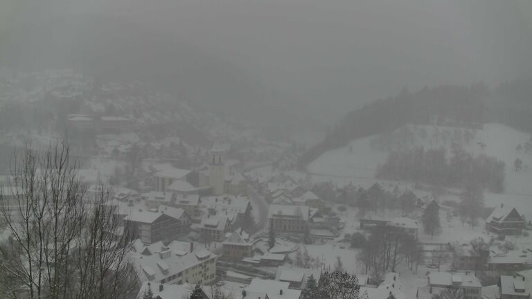 Dieses Bild zeigt eine Webcam-Aufnahme von Ottenhöfen, aufgenommen am Samstag, den 03.01.2026 um 15:50 Uhr