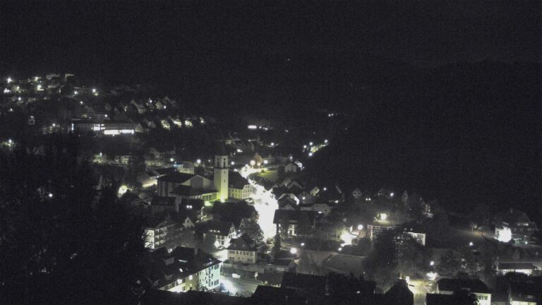 Dieses Bild zeigt eine Webcam-Aufnahme von Ottenhöfen, aufgenommen am Samstag, den 17.10.2026 um 06:40 Uhr