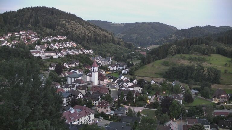 Dieses Bild zeigt eine Webcam-Aufnahme von Ottenhöfen, aufgenommen am Donnerstag, den 25.06.2026 um 22:00 Uhr