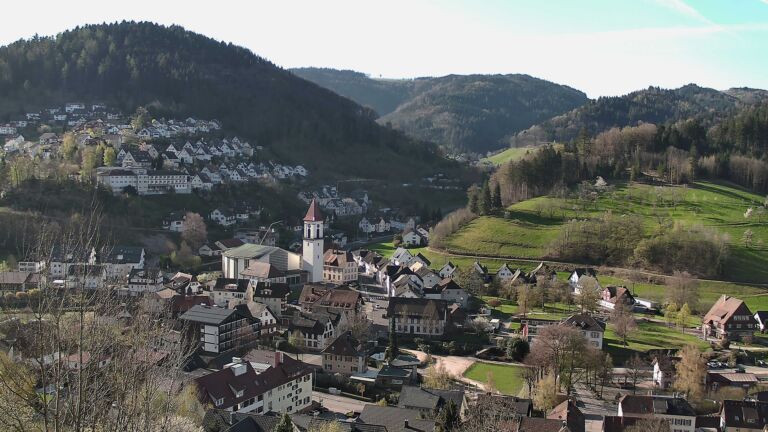 Dieses Bild zeigt eine Webcam-Aufnahme von Ottenhöfen, aufgenommen am Mittwoch, den 08.04.2026 um 09:10 Uhr