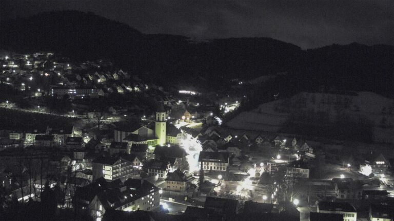 Dieses Bild zeigt eine Webcam-Aufnahme von Ottenhöfen, aufgenommen am Freitag, den 09.01.2026 um 05:00 Uhr