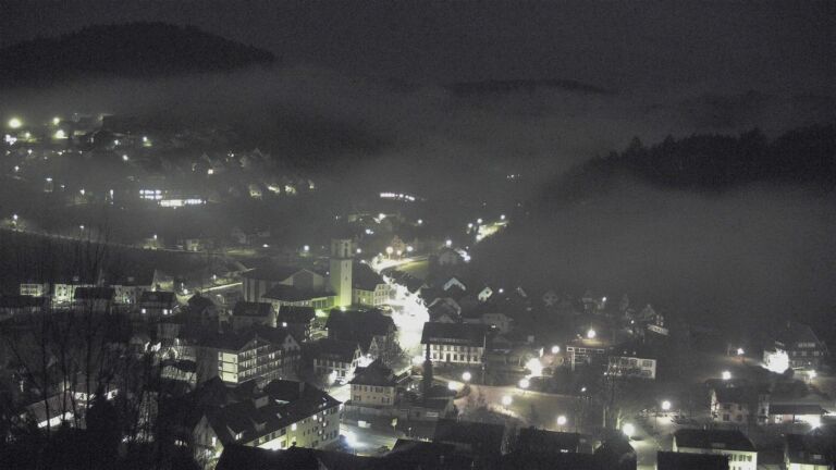Dieses Bild zeigt eine Webcam-Aufnahme von Ottenhöfen, aufgenommen am Sonntag, den 01.02.2026 um 06:50 Uhr