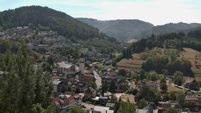 Dieses Bild zeigt eine Webcam-Aufnahme von Ottenhöfen, aufgenommen am Mittwoch, den 26.08.2026 um 12:40 Uhr
