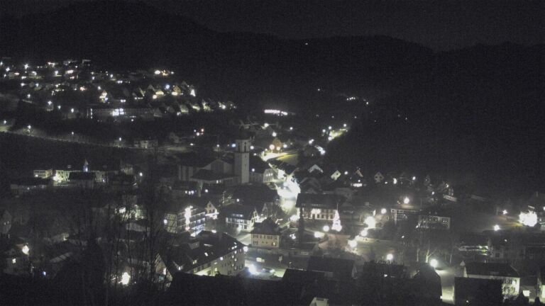 Dieses Bild zeigt eine Webcam-Aufnahme von Ottenhöfen, aufgenommen am Dienstag, den 16.12.2025 um 23:00 Uhr