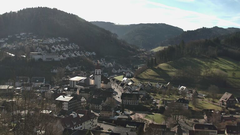 Dieses Bild zeigt eine Webcam-Aufnahme von Ottenhöfen, aufgenommen am Donnerstag, den 26.02.2026 um 10:10 Uhr