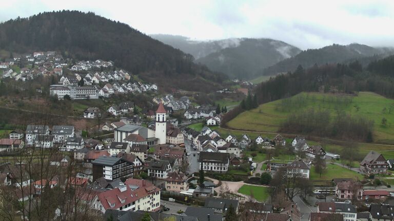 Dieses Bild zeigt eine Webcam-Aufnahme von Ottenhöfen, aufgenommen am Samstag, den 14.03.2026 um 10:50 Uhr