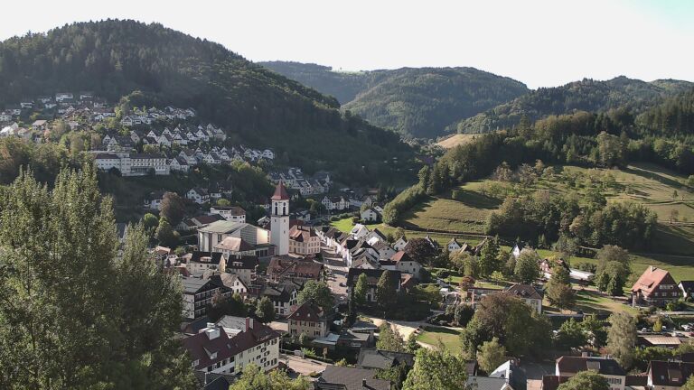 Dieses Bild zeigt eine Webcam-Aufnahme von Ottenhöfen, aufgenommen am Samstag, den 12.09.2026 um 09:40 Uhr