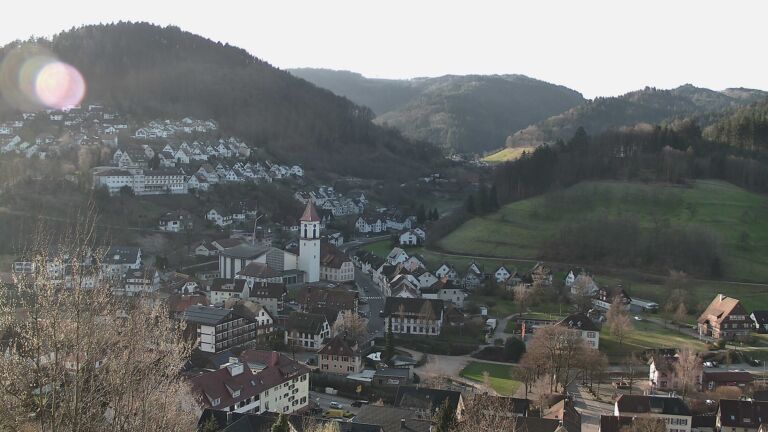 Dieses Bild zeigt eine Webcam-Aufnahme von Ottenhöfen, aufgenommen am Donnerstag, den 05.03.2026 um 08:20 Uhr