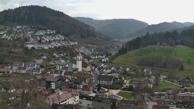 Dieses Bild zeigt eine Webcam-Aufnahme von Ottenhöfen, aufgenommen am Montag, den 23.03.2026 um 12:50 Uhr